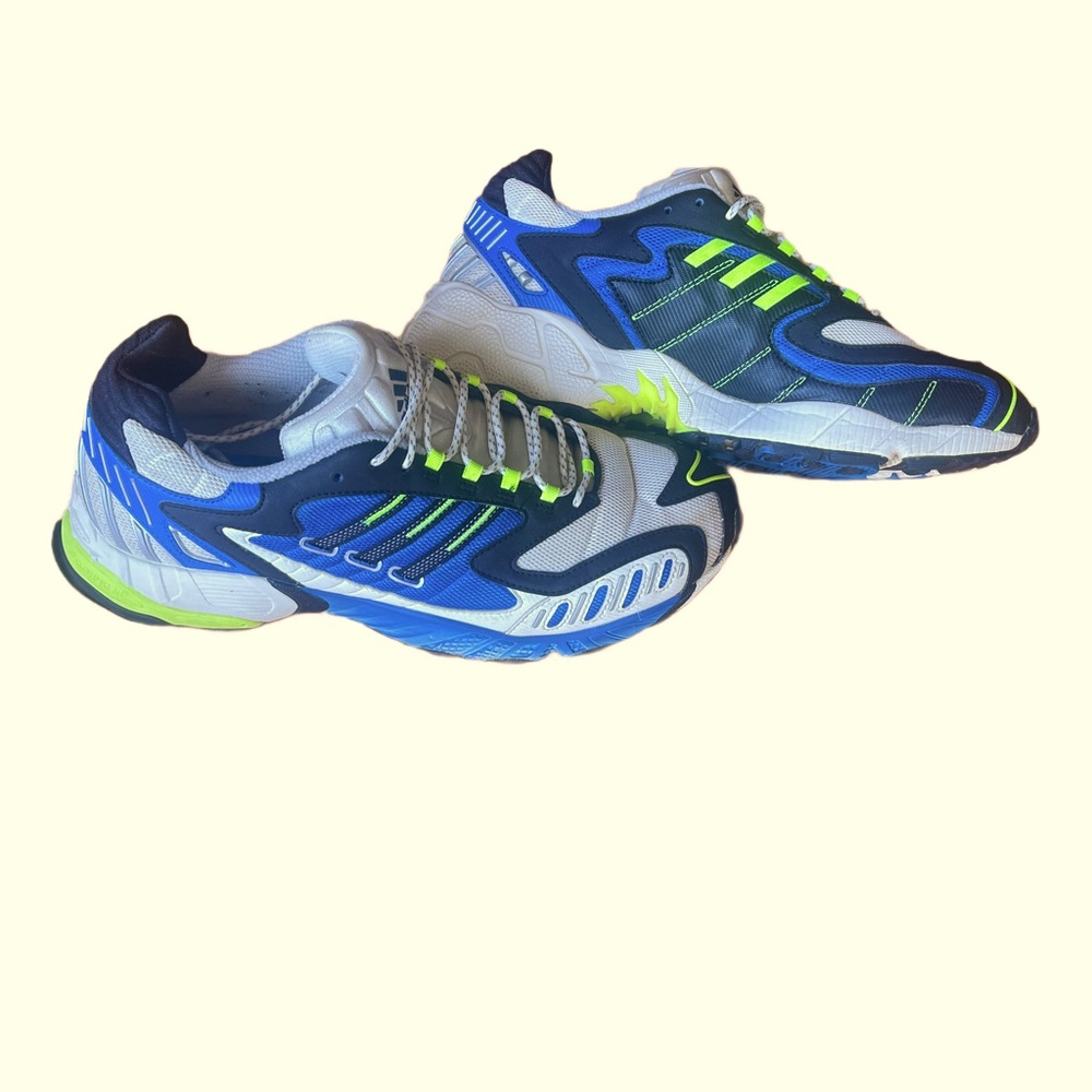 Adidas Consortium Torsion TRDC Blue and White Athletic Shoes Men’s size 10.5 - Picture 2 of 8
